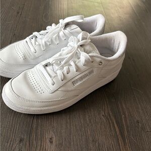 Women’s Reebok Club C Sneakers - sparkly silver